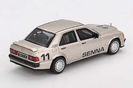 【2025年10月以降発売予定】 MINI GT MGT01076-L 1/64 メルセデス ベンツ 190E 2.3-16 ニュルブルクリンク "レース オブ チャンピオンズ" 1984 #11 アイルトン・セナ フィギュア付(左ハンドル)