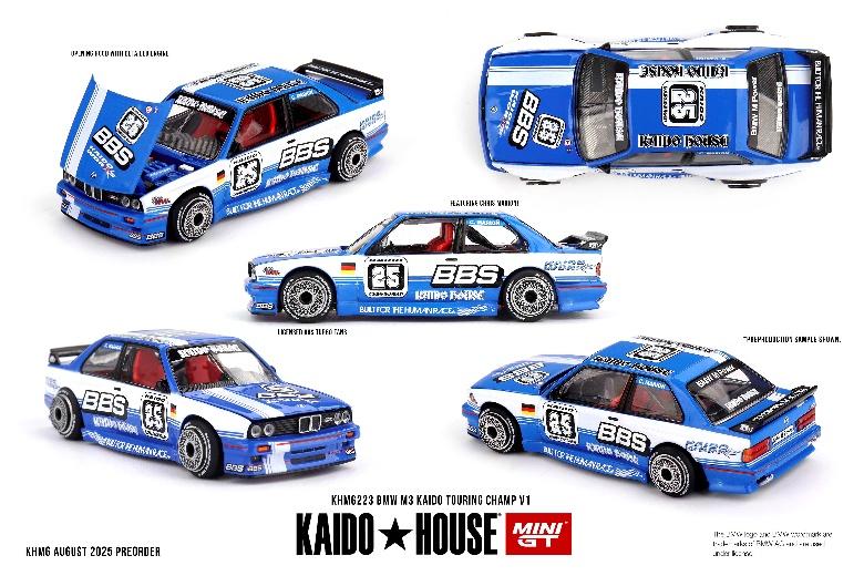 【2025年11月以降発売予定】 MINI GT KHMG223 1/64 BMW M3 KAIDO Touring Champ V1(左ハンドル)