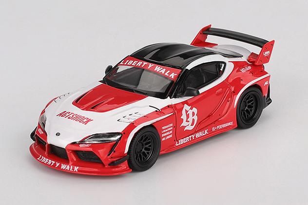 MINI GT MGT01103-L 1/64 LB★WORKS GR スープラ レッド/ホワイト(左ハンドル)