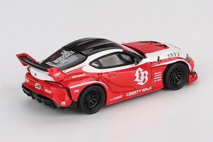 【2025年12月以降発売予定】 MINI GT MGT01103-L 1/64 LB★WORKS GR スープラ レッド/ホワイト(左ハンドル)