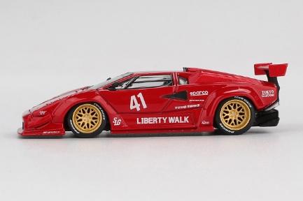 【2026年2月以降発売予定】 MINI GT MGT01100-L 1/64 ランボルギーニ カウンタック LB-WORKS レッド(左ハンドル)