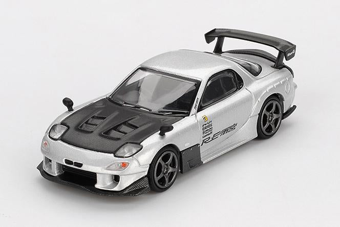 MINI GT MGT01106-R 1/64 マツダ RX-7 RE雨宮 シルバーメタリック(右