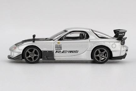 MINI GT MGT01106-L 1/64 マツダ RX-7 RE雨宮 シルバーメタリック(左ハンドル)