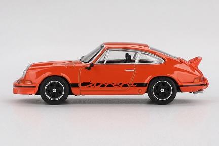 【2026年2月以降発売予定】 MINI GT MGT01142-L 1/64 ポルシェ 911 カレラ RS 2.7 タンジェリン/ブラックリバリー(左ハンドル)