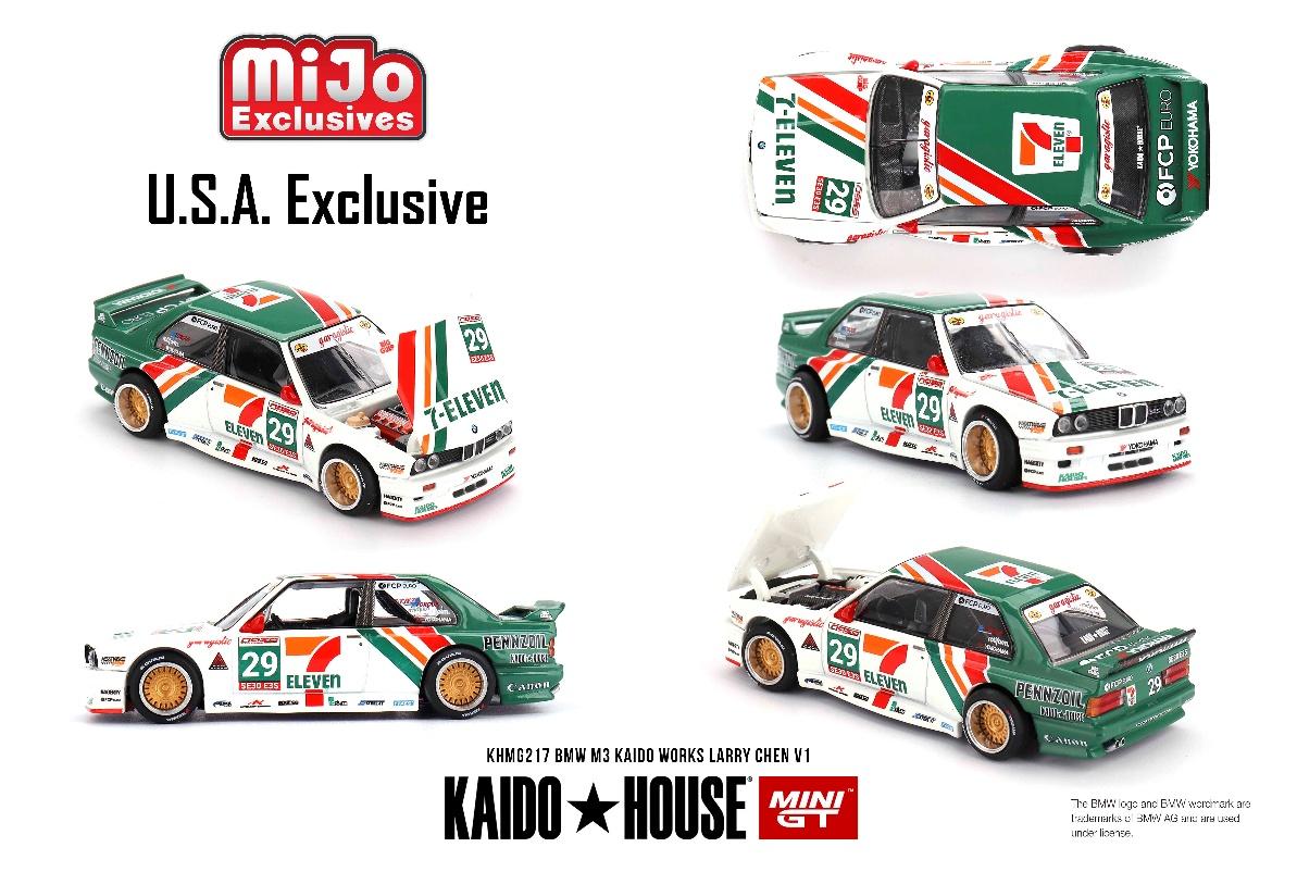 MINI GT KHMG217 1/64 BMW M3 KAIDO WORKS V1 Larry Chen(左ハンドル) 北米限定