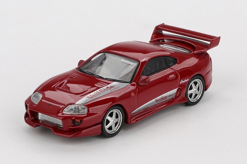 MINI GT MGT01094-R 1/64 Toyota スープラ VeilSide コンバット V-I レッド(右ハンドル)