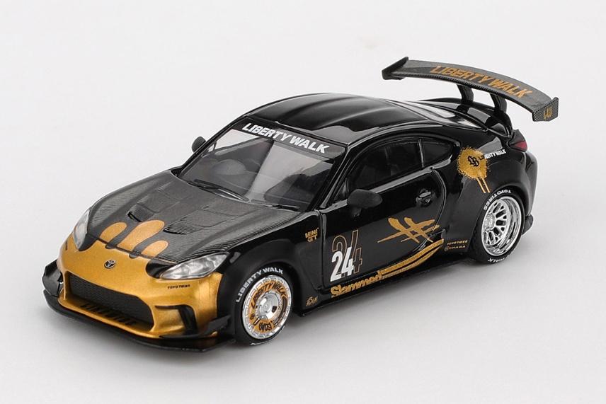 MINI GT MGT01149-R 1/64 Toyota GR86 LB★Nation ブラック/ゴールド(右ハンドル)