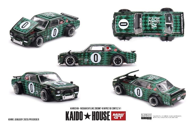 【2026年7月以降発売予定】 MINI GT KHMG249 1/64 Nissan スカイライン 2000GT-R (KPGC10) Cortez V1(右ハンドル)