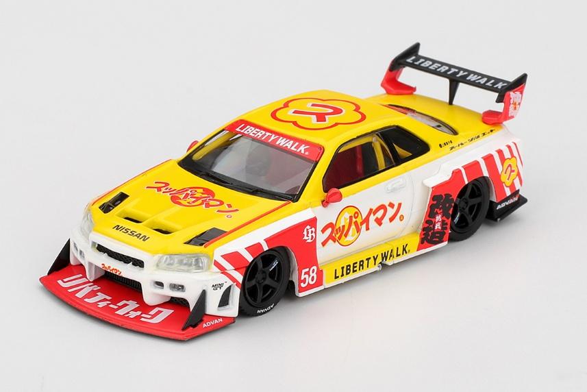 MINI GT MGT01204-R 1/64 Nissan LB-ER34 Super Silhouette スッパイマン 沖縄(右ハンドル)