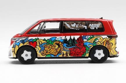 【2026年7月以降発売予定】 MINI GT MGT01209-R 1/64 フォルクスワーゲン ID. Buzz ミズデザイン(右ハンドル)
