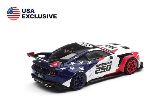 【2026年6月以降発売予定】 MINI GT MGT01301-BL 1/64 フォード マスタング GTD アメリカ建国250周年(左ハンドル) 北米限定