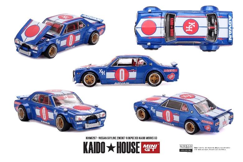 【2026年10月以降発売予定】 MINI GT KHMG287 1/64 Nissan スカイライン 2000GT-R (KPGC10) Kaido Works V3(右ハンドル)