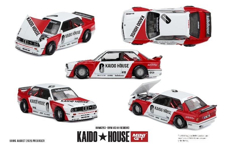 【2026年12月以降発売予定】 MINI GT KHMG293 1/64 BMW M3 KH REDBORO (左ハンドル)