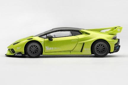 【2027年2月以降発売予定】 MINI GT MGT01377-L 1/64 Lamborghini Huracán LB★WORKS Lime Metallic LHD