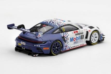 【2027年5月以降発売予定】 MINI GT MGT01435-BL 1/64 Porsche 911 GT3 R (992) Japan Cup 2026 Race 2 Winner #9 BINGO RACING with LM Corsa LHD