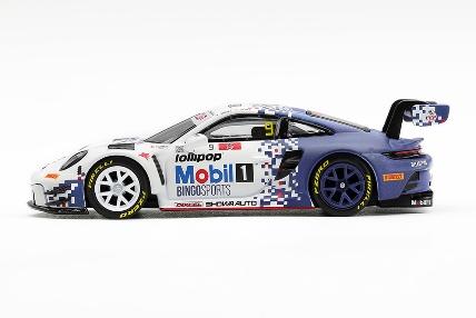 【2027年5月以降発売予定】 MINI GT MGT01435-BL 1/64 Porsche 911 GT3 R (992) Japan Cup 2026 Race 2 Winner #9 BINGO RACING with LM Corsa LHD