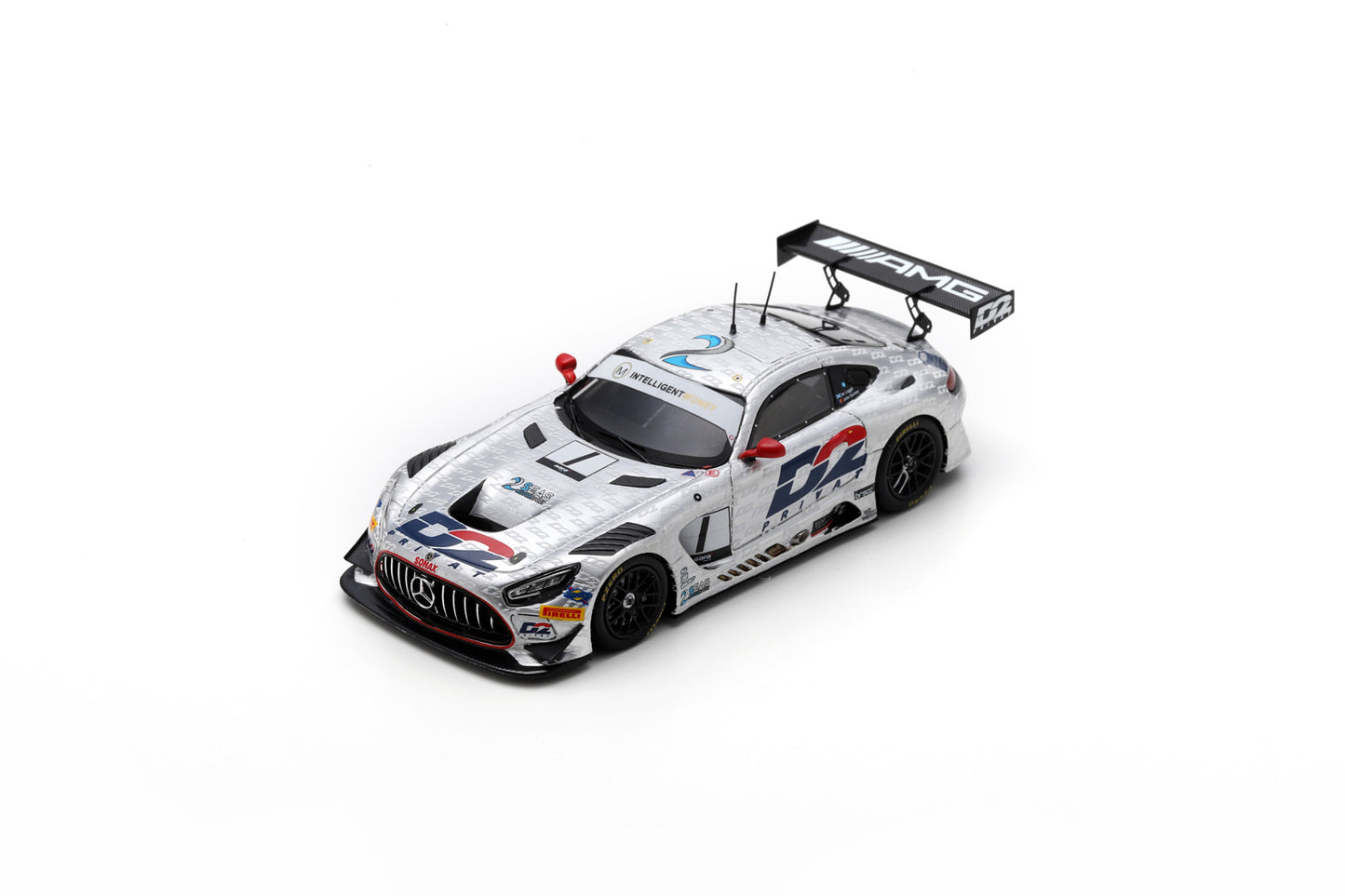 Spark UK021 1/43 Mercedes-AMG GT3 No.1 2 Seas Motorsport British GT Championship 2023 I. Loggie - J. Gounon