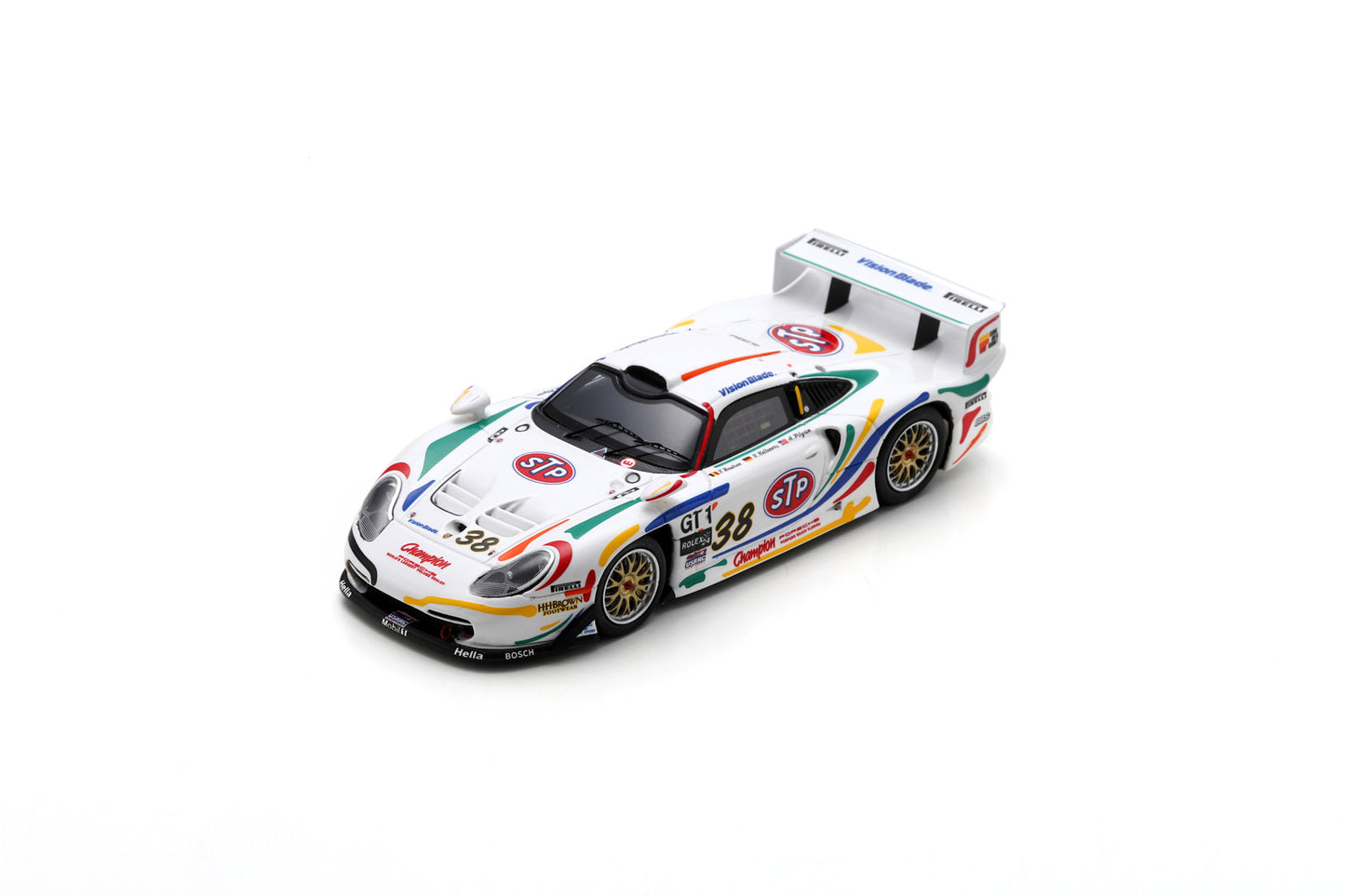 Spark US208 1/43 Porsche 911 GT1 Evo No.38 Champion Motors 24H Daytona 1998 T. Boutsen - A. Pilgrim - R. Kelleners