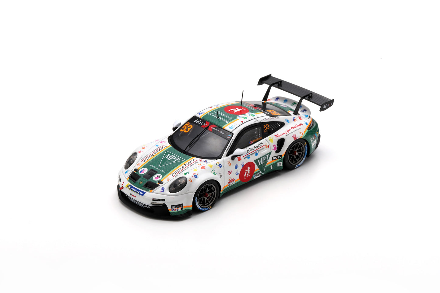 【2024年10月以降発売予定】 Spark US370 1/43 Porsche 911 GT3 Cup No.53 Porsche Deluxe Carrera Cup North America Champion 2023 Riley Dickinson