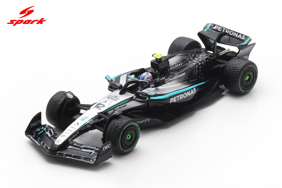 Spark Y421 1/64 Mercedes W16 No.12 Mercedes-AMG PETRONAS Formula One Team 4th Australian GP 2025 Kimi Antonelli