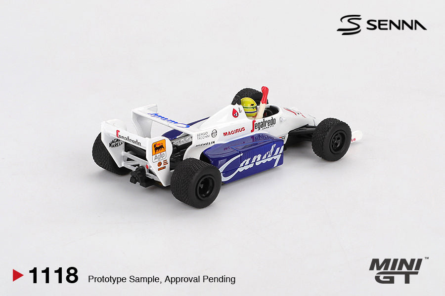 MINI GT MGT01118-L 1/64 トールマン TG184 モナコグランプリ 1984 2位入賞車 #19 アイルトン・セナ