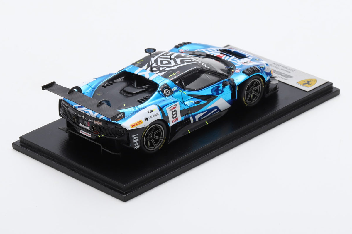 Looksmart LSRC191 1/43 Ferrari 296 GT3 No.8 Kessel Racing 24H Spa 2024 N. Rosi – N. Schiro – D. Fumanelli – D. Di Amato