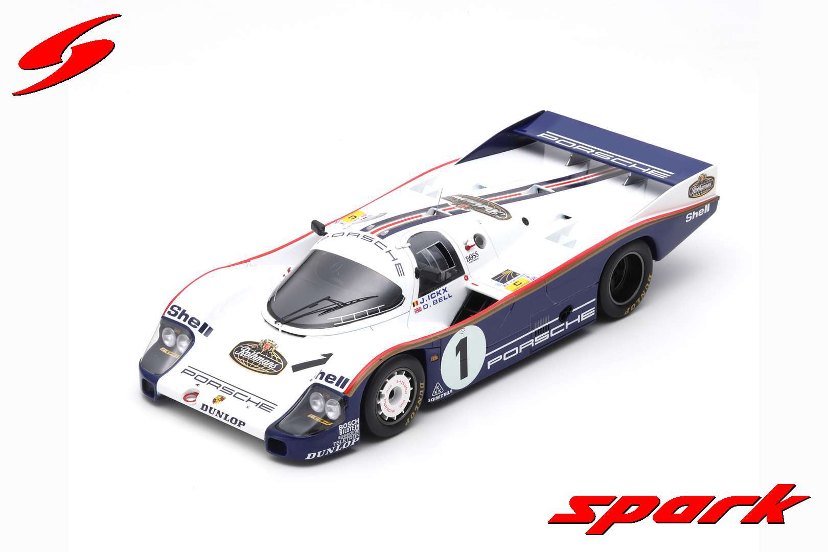 Spark 18S425 1/18 Porsche 956 No.1 2nd 24H Le Mans 1983 J. Ickx 