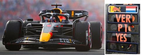Spark S8548 1/43 Oracle Red Bull Racing RB18 No.1 Oracle Red Bull Racing Winner Dutch GP 2022 - 30th Career Win Max Verstappen