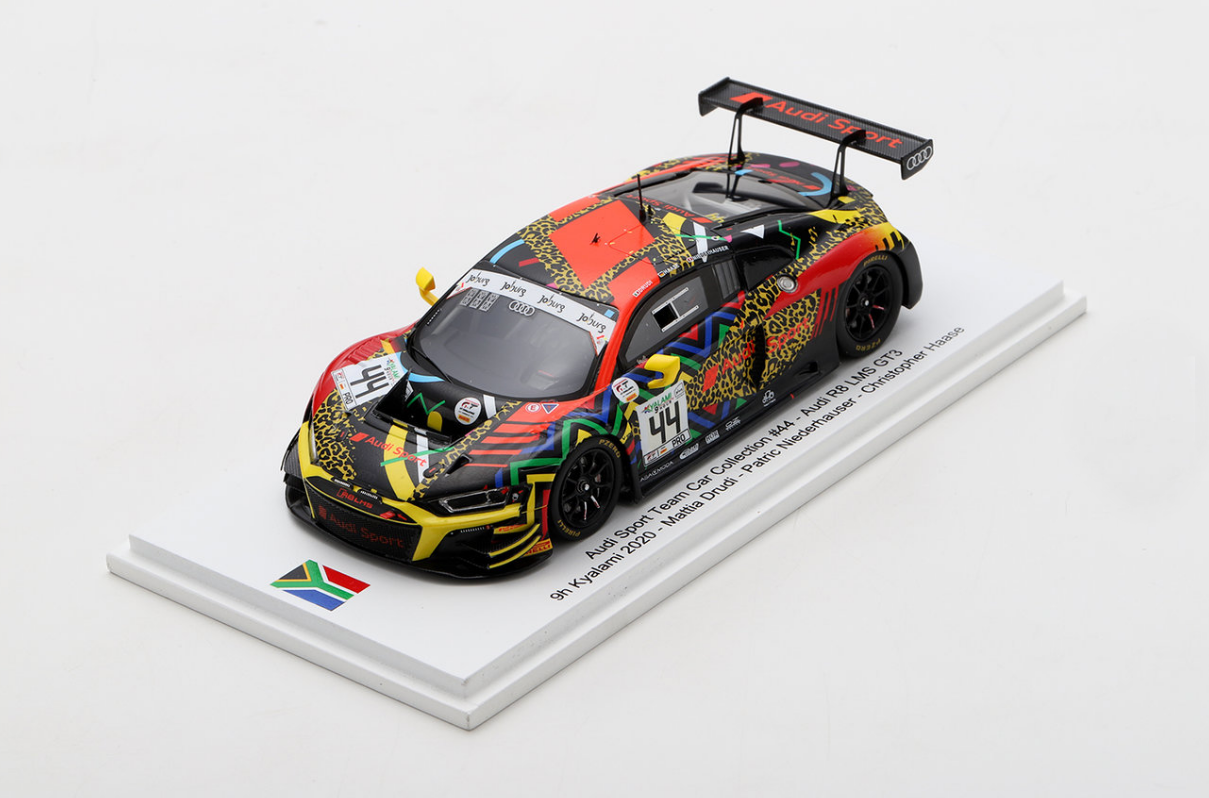 Spark FF008 1/43 Audi R8 LMS - #44 - Audi Sport Team Car Collection - Mattia Drudi, Patric Niederhauser, Christopher Haase - 9h Kyalami 2020(特注品)