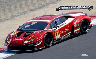 Spark SGT011 1/43 Gran Seed Lamborghini GT3 No.87 JLOC GT300 SUPER GT 2021 Kosuke Matsuura - Natsu Sakaguchi