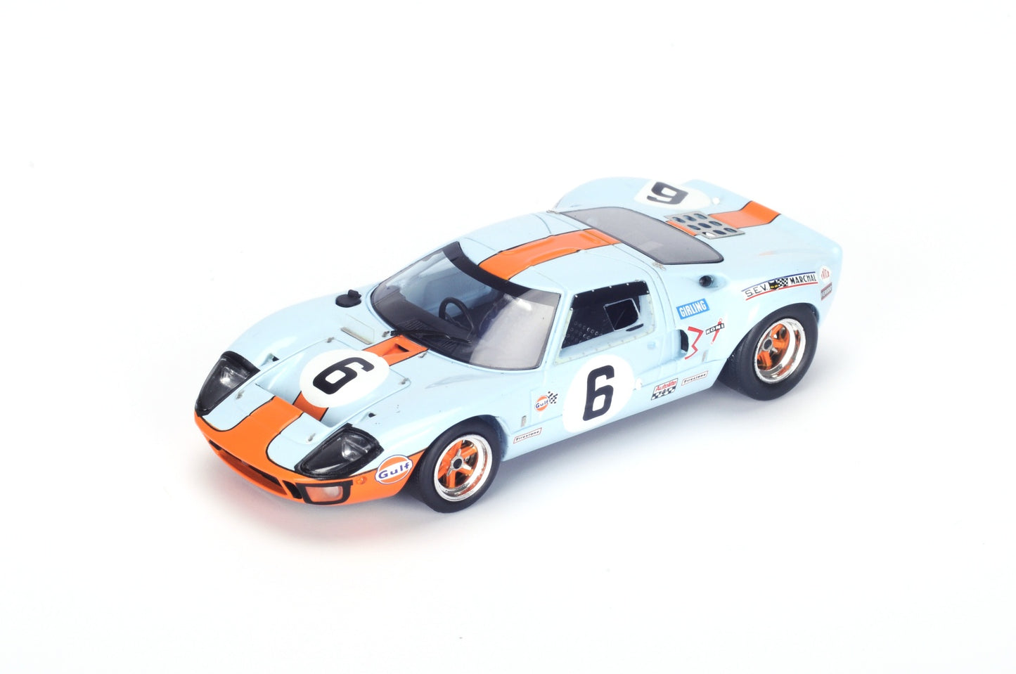 【2026年6月発売予定】 Spark 43LM69 1/43 Ford GT 40 No.6 Winner 24H Le Mans 1969 J. Ickx - J. Oliver