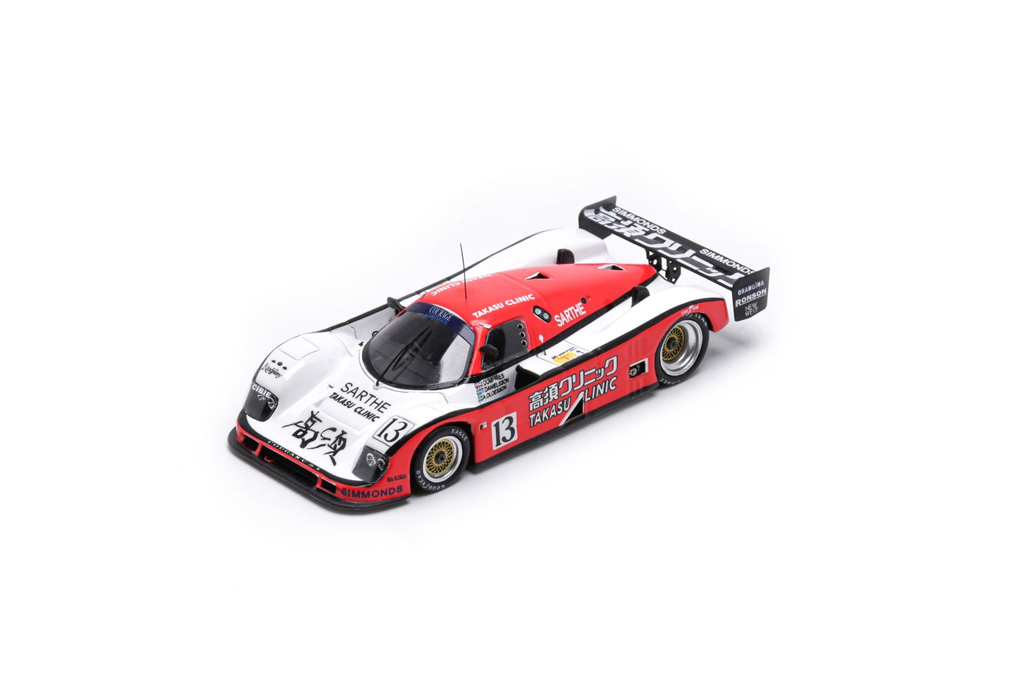 Spark S3536 1/43 Cougar C26S No.13 24H Le Mans 1991J. Dumfries - A. Olofsson - T. Danielsson
