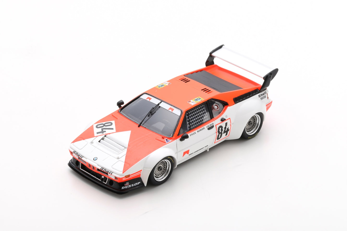 Spark 18S833 1/18 BMW M1 No.84 15th 24H Le Mans 1980H-J. Stuck - H-G. Bürger - D. Lacaud