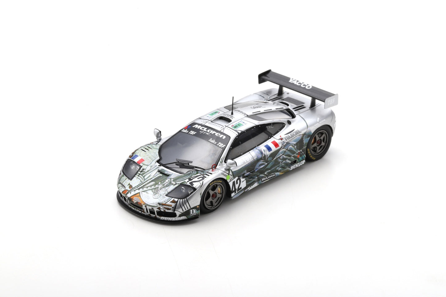 Spark S6672 1/43 McLaren F1 GTR No..42 Société BBA Compétition 24H Le Mans 1995J-L. Maury-Laribière - M. Sourd - H. Poulain