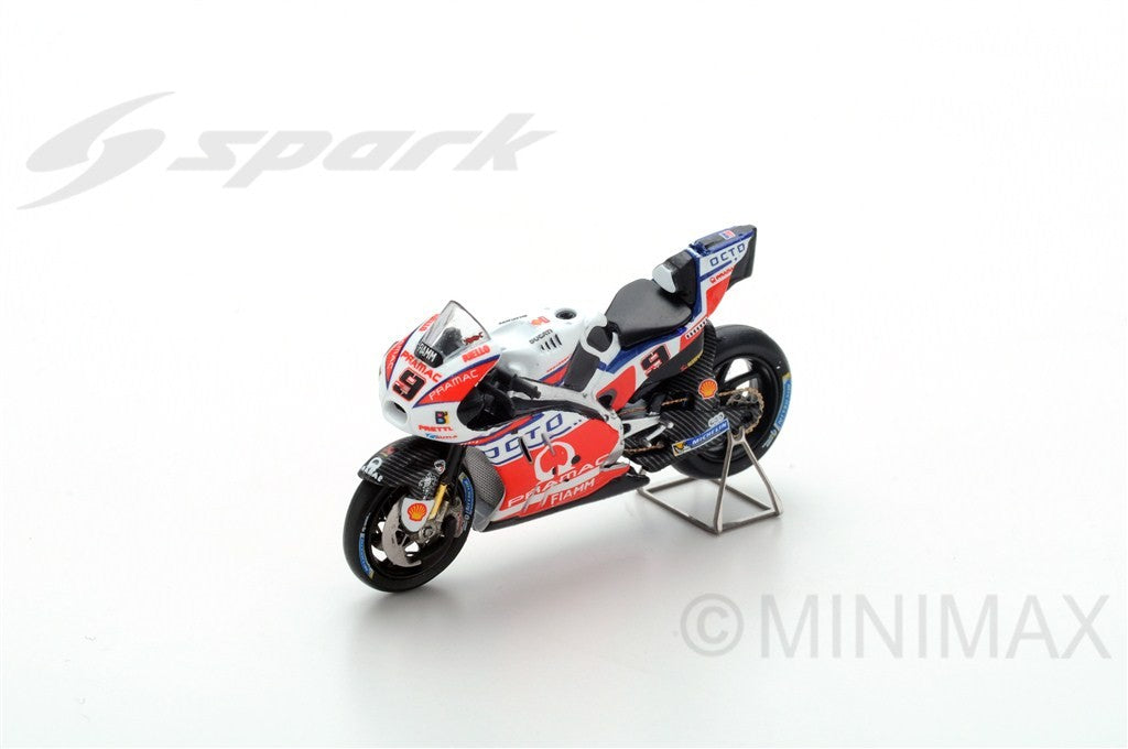 Spark M43037 1/43 Ducati GP17 No.9 - OCTO Pramac Racing 3rd Italian GP 2017 Danilo Petrucci