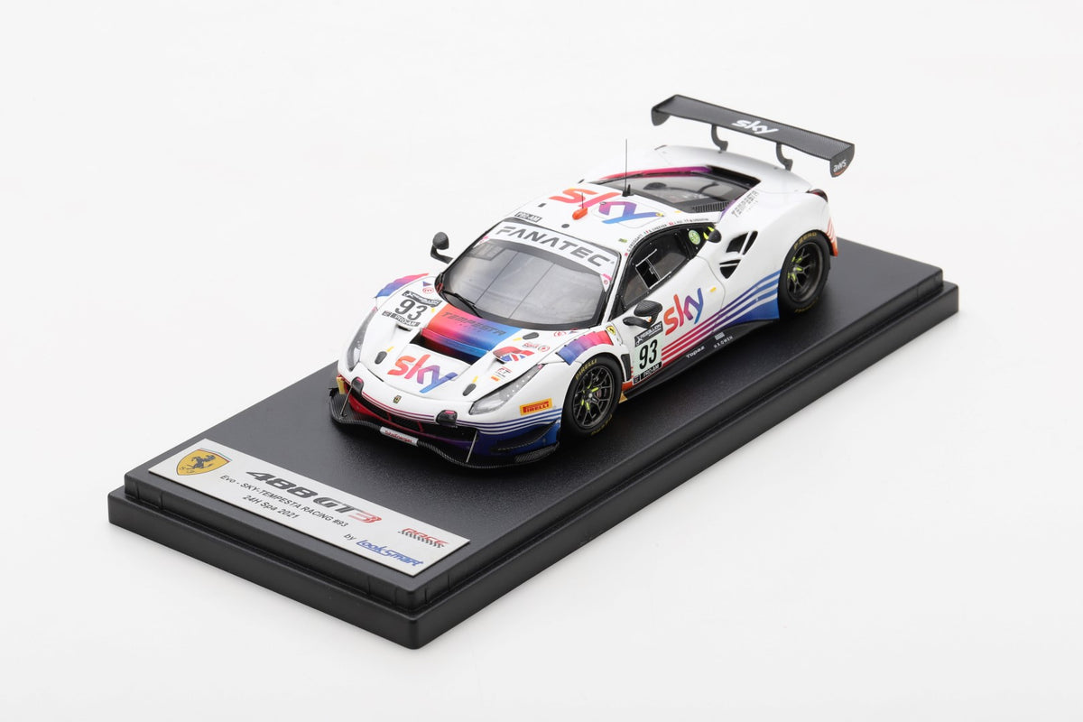 Looksmart LSRC106 1/43 Ferrari 488 GT3 No.93 SKY-Tempesta Racing 24H Spa 2021 C. Froggatt - J. Hui - M. Cressoni - E. Cheever