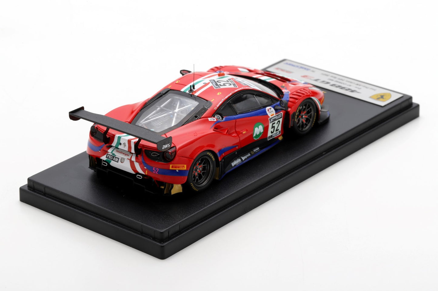 Looksmart LSRC105 1/43 Ferrari 488 GT3 No.52 AF Corse 2nd PRO-AM class 24H Spa 2021 L. Machiels - J. Wartique - A. Bertolini - A. Rovera