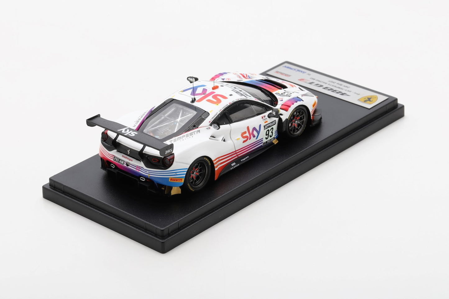 Looksmart LSRC106 1/43 Ferrari 488 GT3 No.93 SKY-Tempesta Racing 24H Spa 2021 C. Froggatt - J. Hui - M. Cressoni - E. Cheever