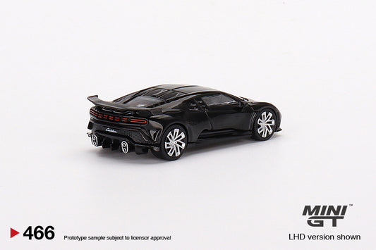 MINI GT MGT00466-L 1/64 ブガッティ チェントディエチ ブラック(左ハンドル)