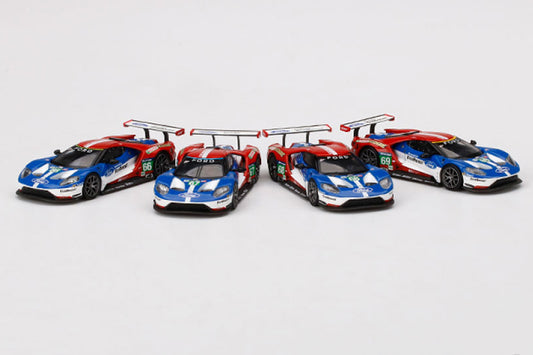 MINI GT MGTS0001 1/64 フォード GT LMGTE PRO ル・マン24時間 2016 フォードチップガナッシチーム4台セット