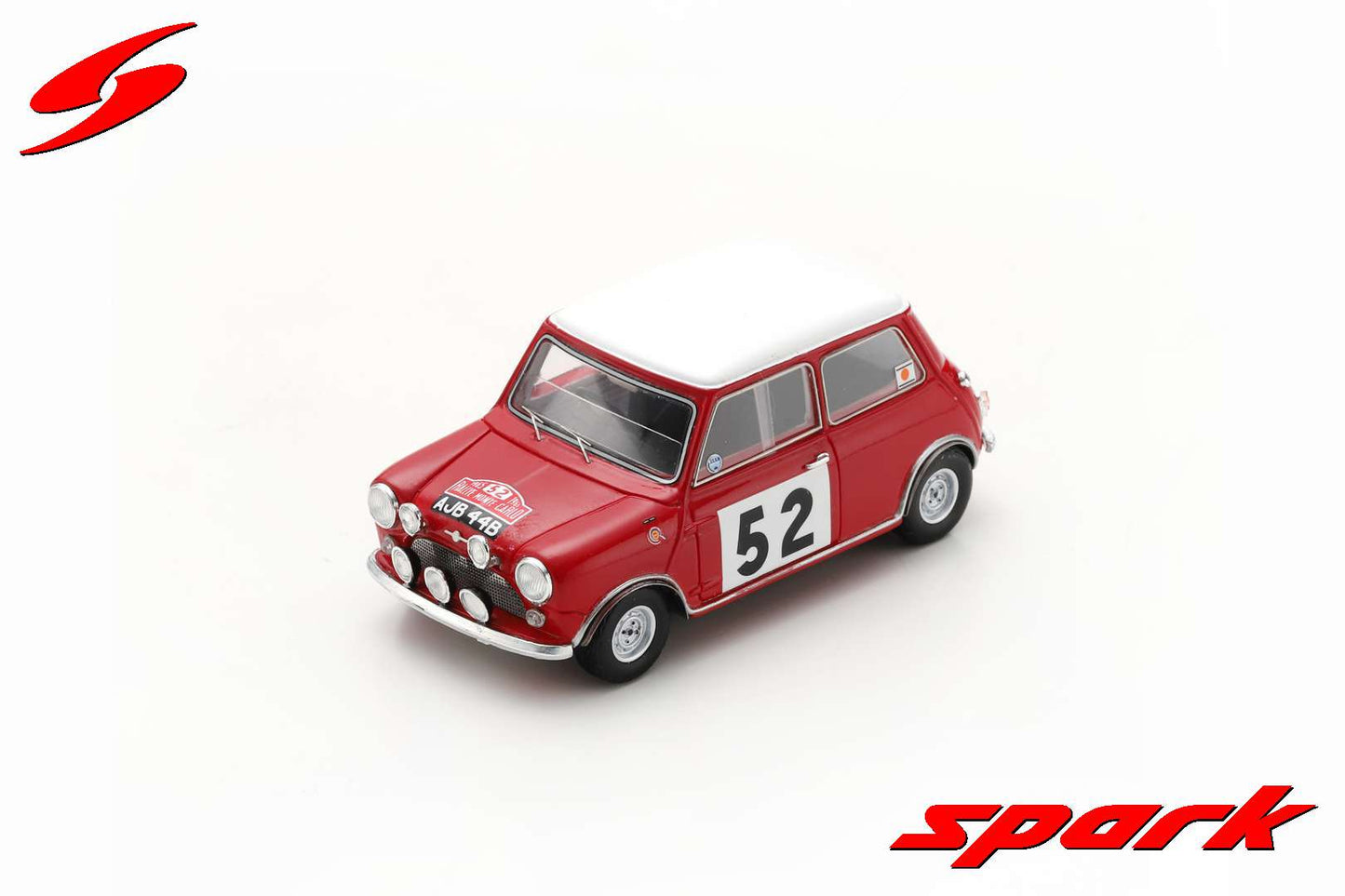 Spark S1193 1/43 BMC Cooper S No.52 Winner Rally Monte Carlo 1965 T. Mäkinen - P. Easter