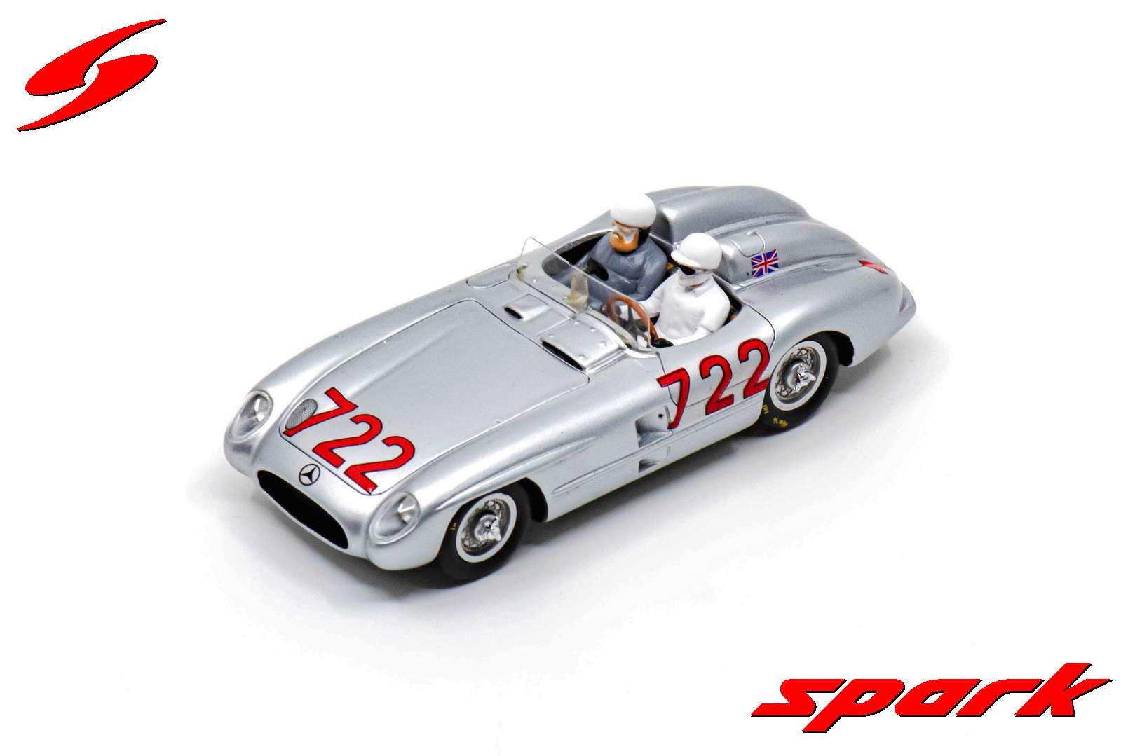 Spark S5859 1/43 Mercedes-Benz 300 SLR No.722 Winner Mille Miglia 