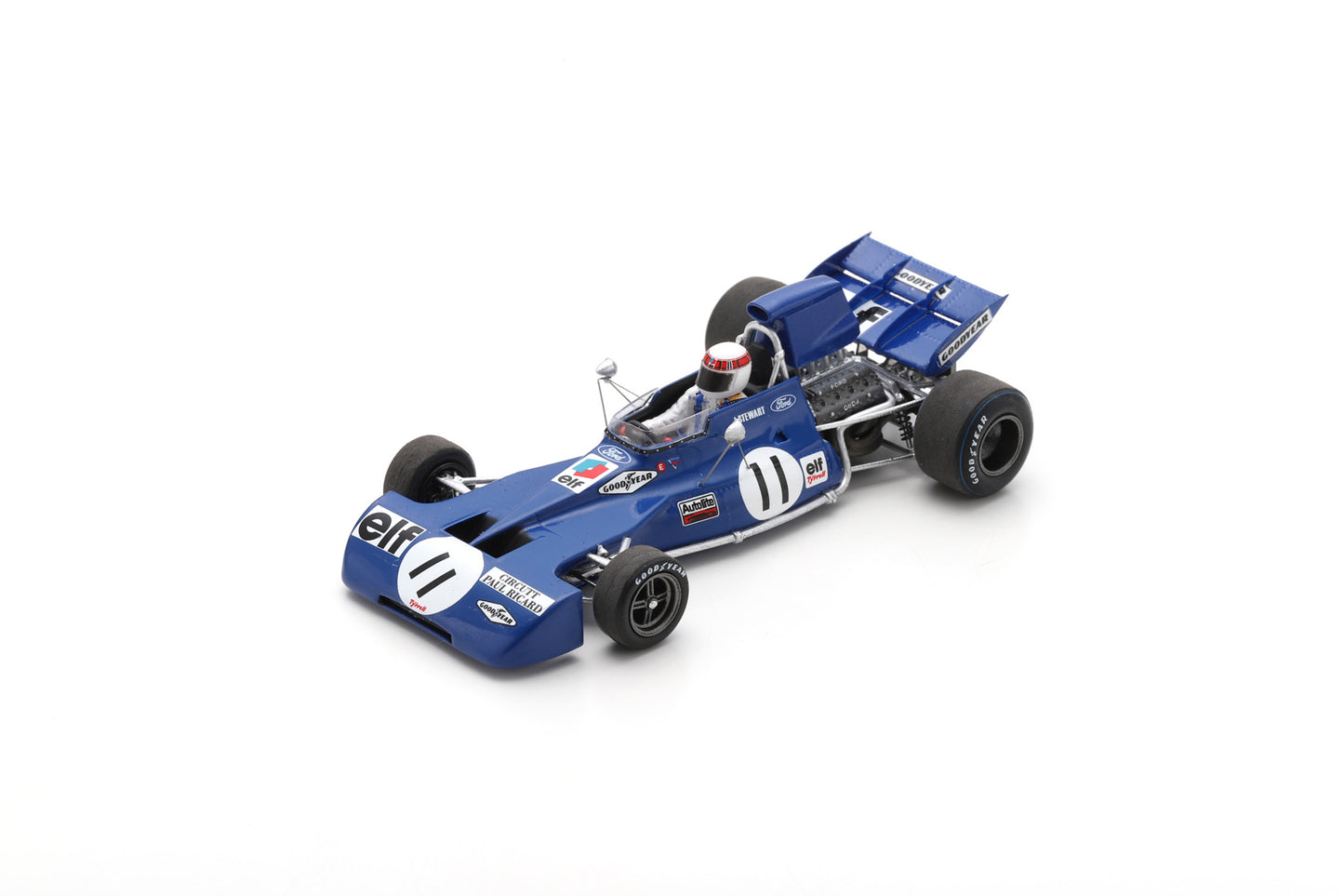 Spark S7232 1/43 Tyrrell 003 No.11 Winner French GP 1971 Jackie Stewart
