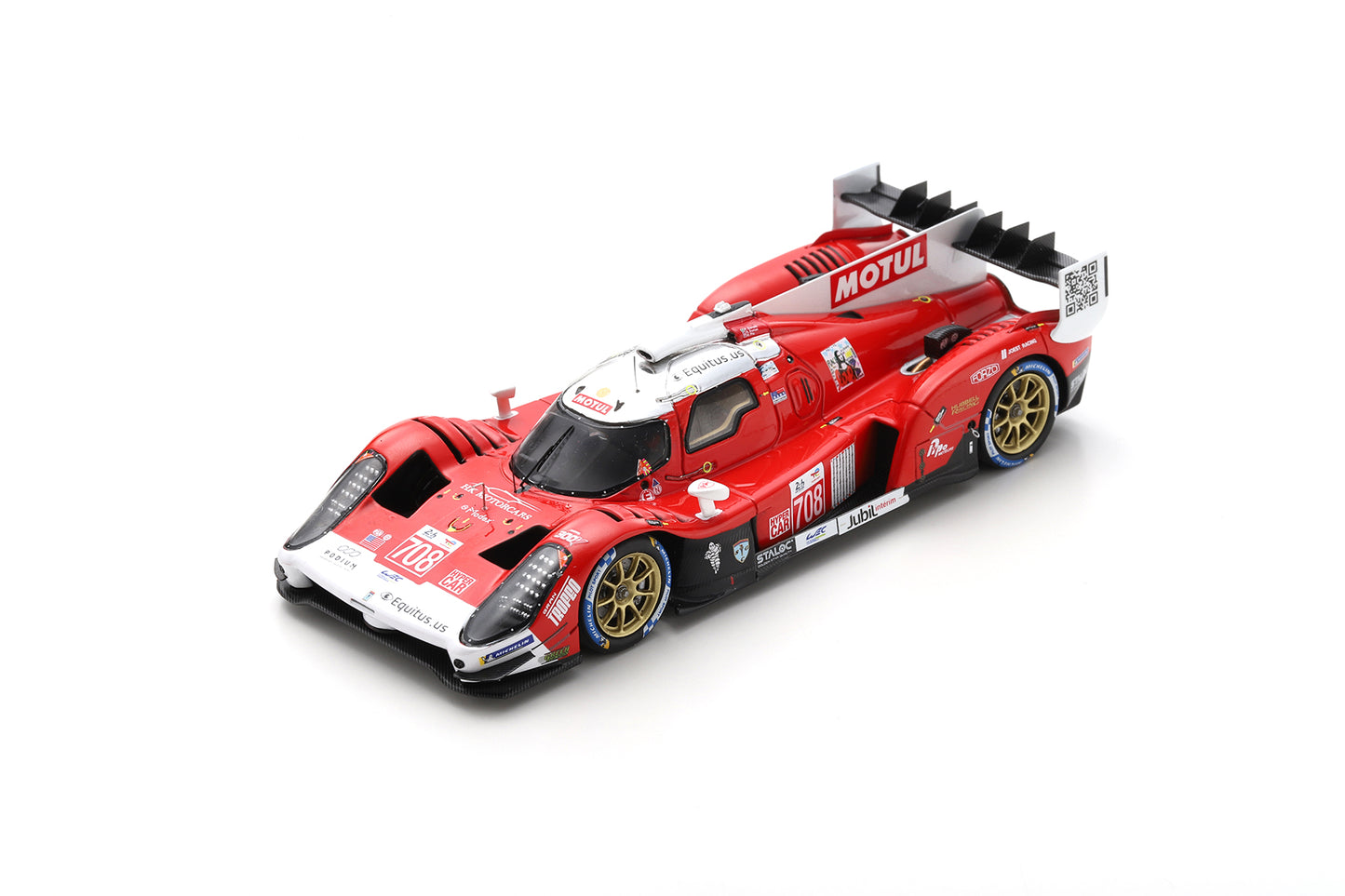 Spark S8613 1/43 Glickenhaus 007 LMH No.708 Glickenhaus Racing 4th 24H Le Mans 2022 O. Pla - R. Dumas - L-F. Derani
