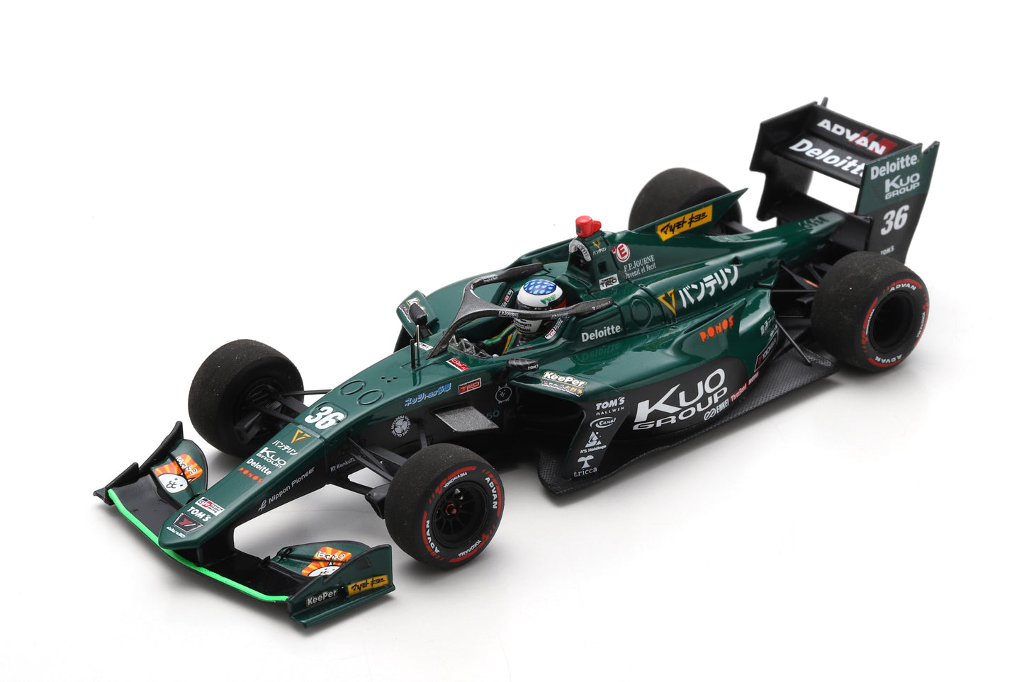 Spark SJ122 1/43 Kuo VANTELIN TOM'S SF19 TR 01F Super Formula 2022 Giuliano Alesi