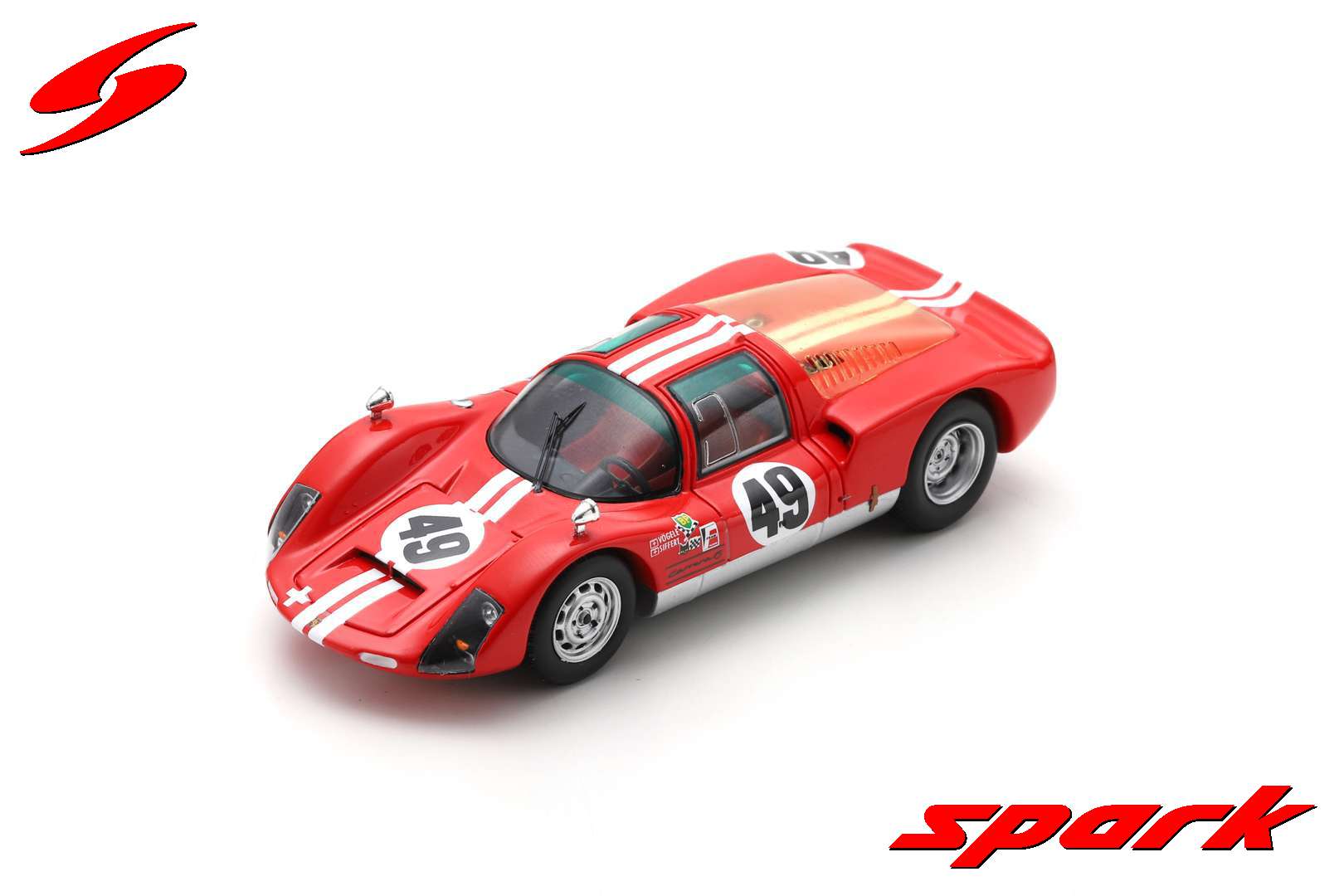 Spark US267 1/43 Porsche 906 No.49 6th 12H Sebring 1966 J. Siffert