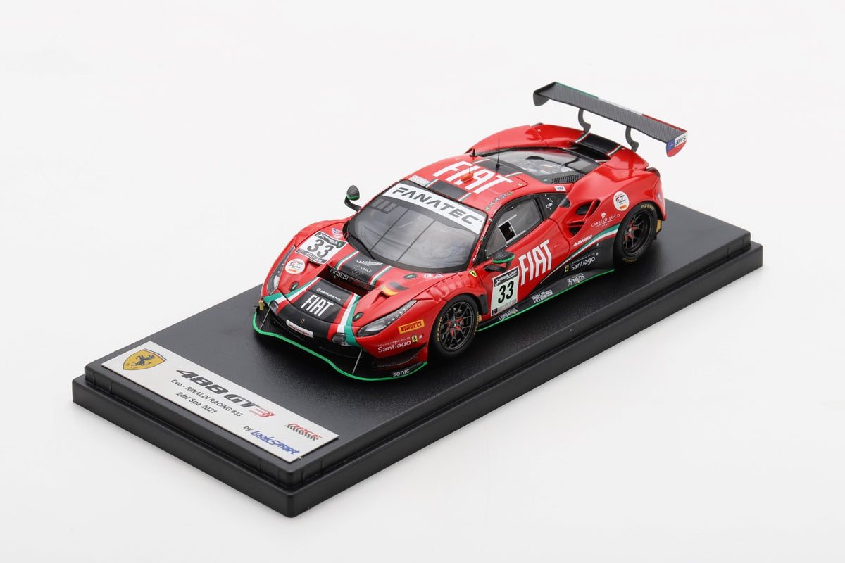 Looksmart LSRC107 1/43 Ferrari 488 GT3 No.33 Rinaldi Racing 24H Spa 2021 B. Hites - F. Crestani - D. Perel