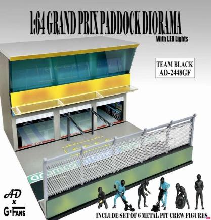 【予約受付】American Diorama 1/64 ピットクルー＆グランプリパドック ジオラマ