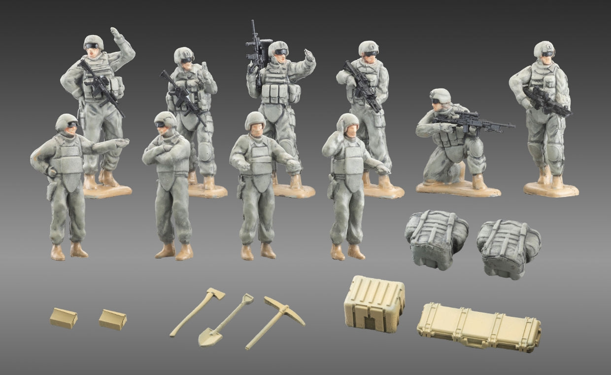 【2026年12月発売予定】 TOMYTEC ARSENIA64 1/64 [AS006] 戦闘車両情景セット (UCPグレー)