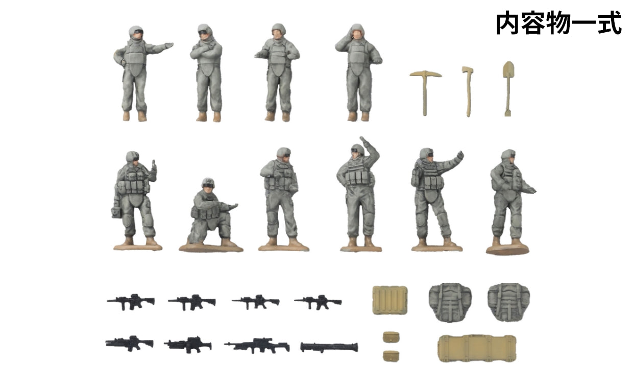 【2026年12月発売予定】 TOMYTEC ARSENIA64 1/64 [AS006] 戦闘車両情景セット (UCPグレー)
